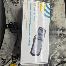 EchoMaster Universal Rearview Mirror Replacement with 4.3" Monitor Add Rev Cam