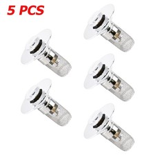 5 Pcs Bathroom Sink Stopper Hair Catcher Bathroom Pop Up Sink Drain Filter