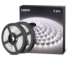 Lepro White LED Strip Light 5M No Plug, Striplight Only, 300 LEDs, 2300lm, 60...