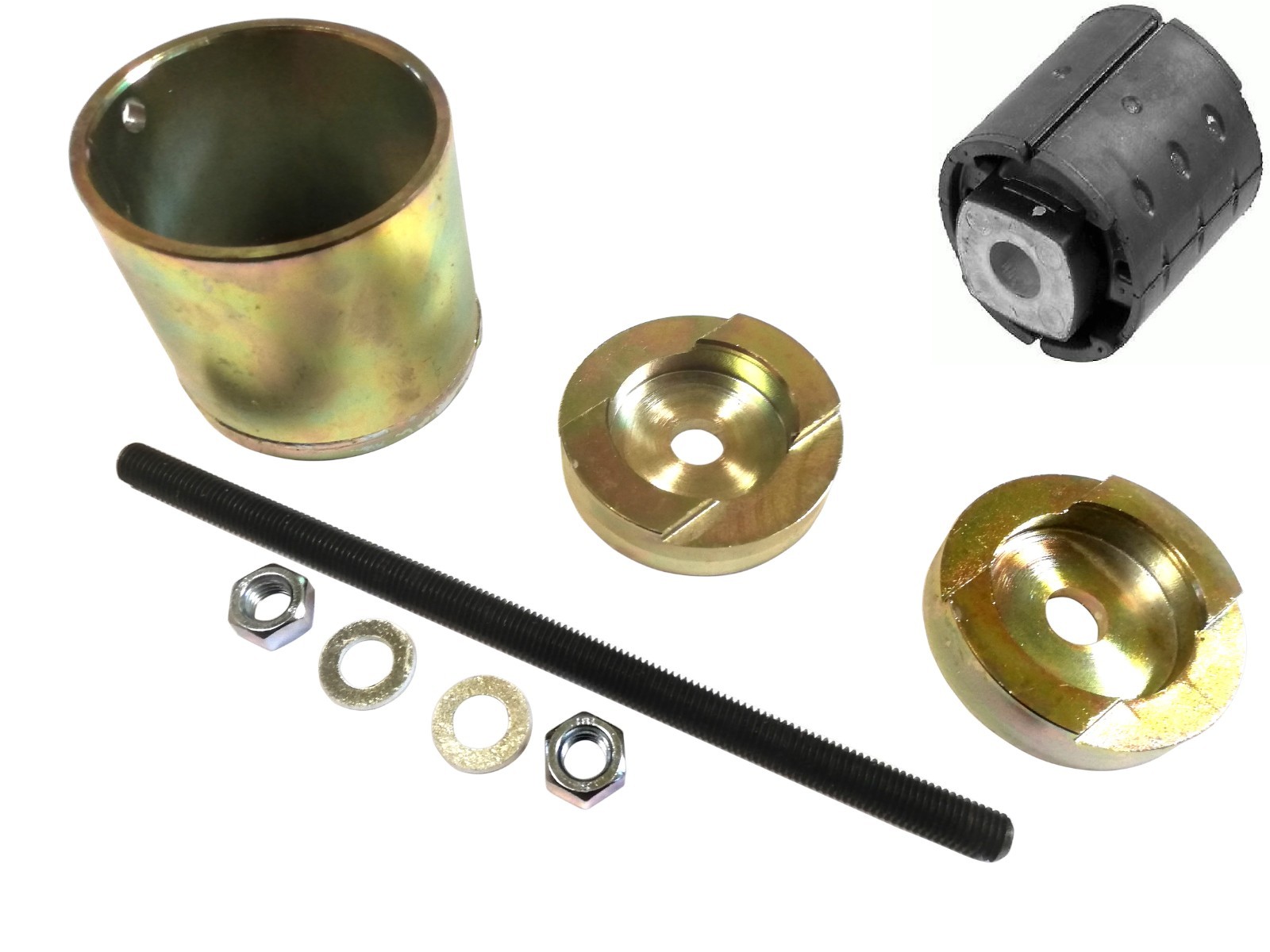 Kit extracteur de silent bloc pour entretien mécanique du train arrière de BMW Série 5 et 6