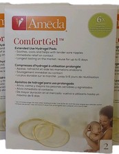 12 Pack, Ameda Comfort Gel Extended Use Hydrogel Pads, Breastfeeding, Reuseable