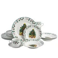 20-Piece Seasonal Multicolor Ceramic Dinnerware Set (Service for 4)