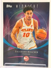 Zaccharie Risacher 2025-26 Topps Midnight Card #22 Atlanta Hawks