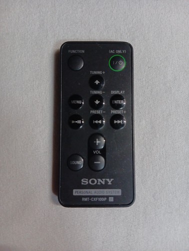 Genuine OEM Sony Remote RMT-CXF100iP Personal Audio System New Battery Tested ✔️