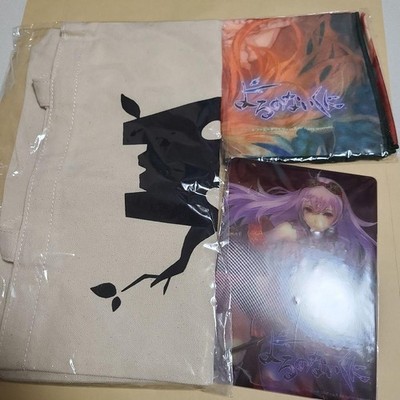 Nights of Azure merchandise set Tote bag 3D card Towel GUST Koei Tecmo Games
