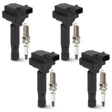 4PCS Ignition Coil Pack with 4PCS Iridium Spark Plug Compatible with 2003 200...