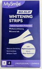 MySmile No-Slip Whitening Strips 2 Treatments 1 Professional  1 Express