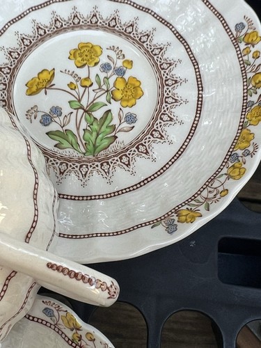 COPELAND SPODE BUTTERCUP CUP & SAUCER ENGLAND Set 7 Different Seals - Picture 5 of 11
