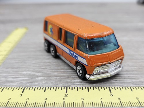 Vintage 1976 HOT WHEELS GMC Motor Home Orange HK Fast Shipping - Picture 2 of 19