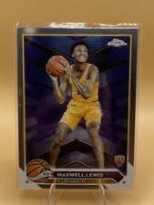 Maxwell Lewis 2023-24 Topps Chrome #16 Los Angeles Lakers Rookie Trading Card