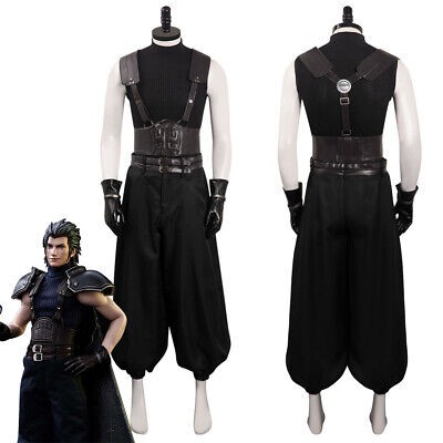 Final Fantasy VII Crisis Core-Reunion-Zack Cosplay Costume Halloween Pants Vest