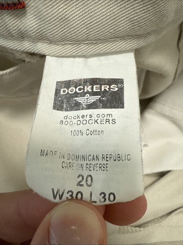 Dockers beige Khakis lässige Chino Anzughose für Herren 30 x 30 Büro Karriere adrett - Bild 8 von 10