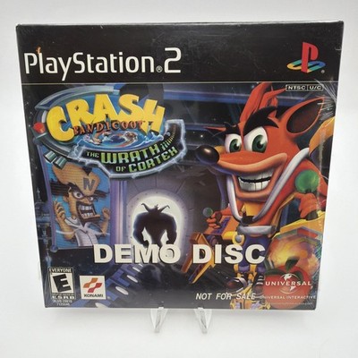 NEW Crash Bandicoot: The Wrath of Cortex Playstation 2 DEMO DISC PS2 RARE SEALED