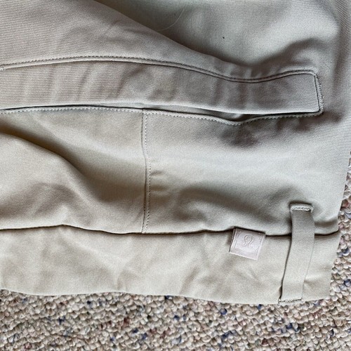 Lululemon Athletica Mens ABC Classic-Fit Pants 33x29 Tan ZipFront Stretch Pocket - Imagen 5 de 12