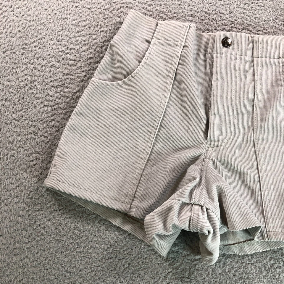 Pantalones Cortos De Colección Ocean Pacific OP Para Mujer 27 Gris Pana Playa Surf Patín Hecho en EE. UU. Foto 2 de 4