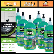Flat Tire Repair Sealant - Prevent Fix Off-Highway Tubeless Tires, 6 x 32oz Bo