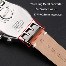 Stainless Watch Strap for Swatch End Link Adapter 17mm 19mm 21mm Repair Kits