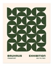 Bauhaus Exhibition Poster Wall Art - Geometric Modern Design