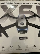Foldable Drone with Camera 1080P HD Model X61 RC with Adjustable Angle