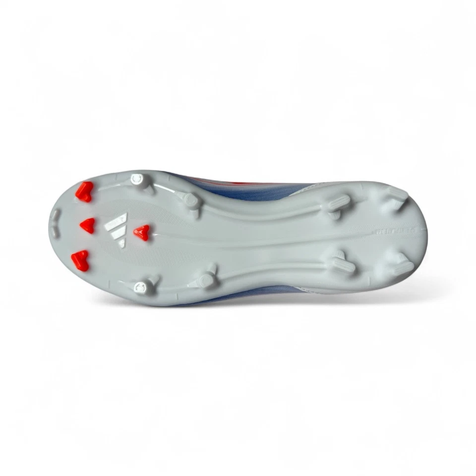 Adidas F50 League FG Junior Soccer Cleats White Red Blue Size 2 Youth New in Box - Image 4 of 4