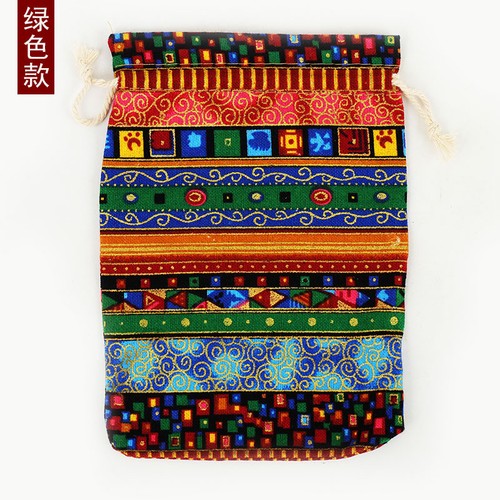 Borsa stile tibetano cordino borsa portaoggetti borsa gioielli borsa giocattolo culturale antiue - Foto 9 di 13