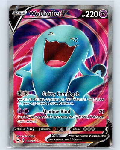 Wobbuffet V (Full Art) 191/202 Ultra Rare SWSH01: Sword & Shield Base Set 2020