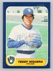 1986 Fleer Baseball Teddy Higuera #490