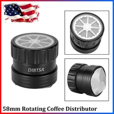 58mm Rotating Espresso Coffee Tamper Distributor Leveler Distribution Tool