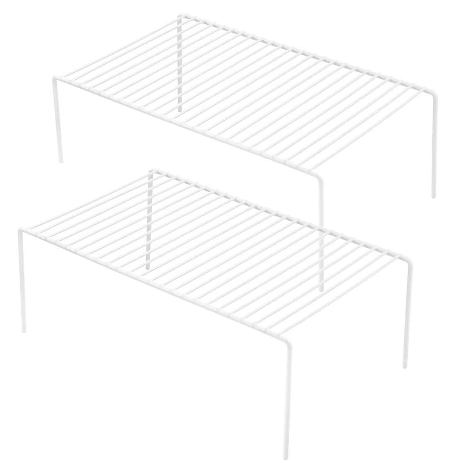 Cabinet Storage Shelf Rack Set of 2, Medium (13 x 9.4 inch) Rustproof Metal W...