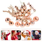  30pcs Xmas Tree Hanging Ornaments Xmas Tree Ball Shape Hanging Decors Indoor