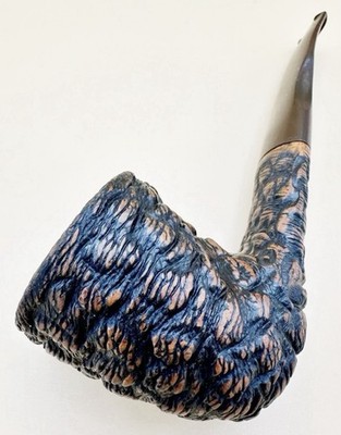 Italian Estates Calagal Brutus Rusticated Bent Dublin（731）Tobacco Pipe