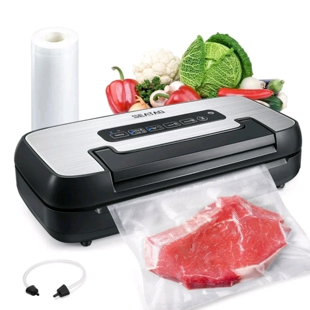 Vacuum Sealer Machine SeatAO VH5156 Built-in Storage & Cutting Vacuum Seal New