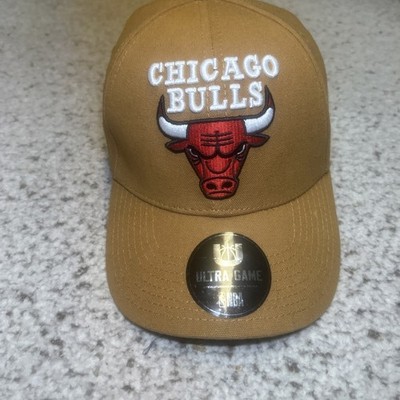 Chicago Bulls Hat Cap NBA Ultra Game Tan Strapback One Size