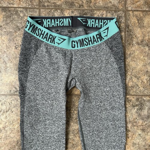 Gymshark Flex Leggings Womens Sz M Gray Stretch Performance Workout Yoga - Picture 2 of 4