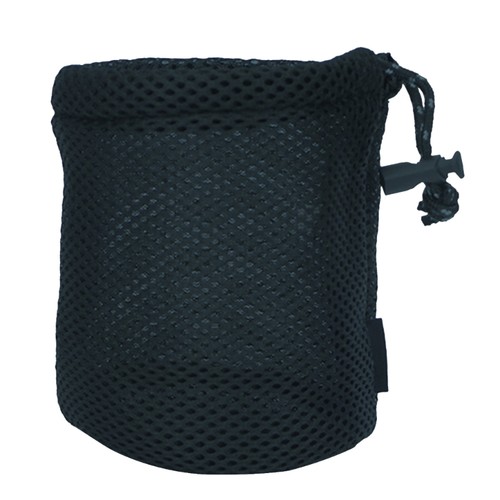 Multipurpose Drawstring Bag Outdoor Camping Pots Storage Bag Black Nylon Mesh - Picture 3 of 11