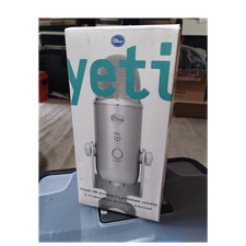 Blue Yeti USB Wired Condenser Microphone, Mute Button, Adjustable Stand, Silver