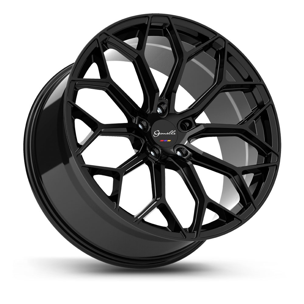 22" Gianelle Monte Carlo Black 22x9 22x10.5 Wheels Rims Fits Maserati Ghibli