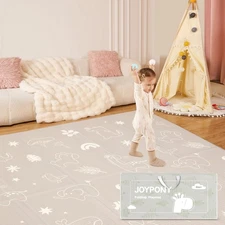 Baby Play Mat 79x 71 Inch, Extra Large Foldable Play Mats for Babies and Todd...