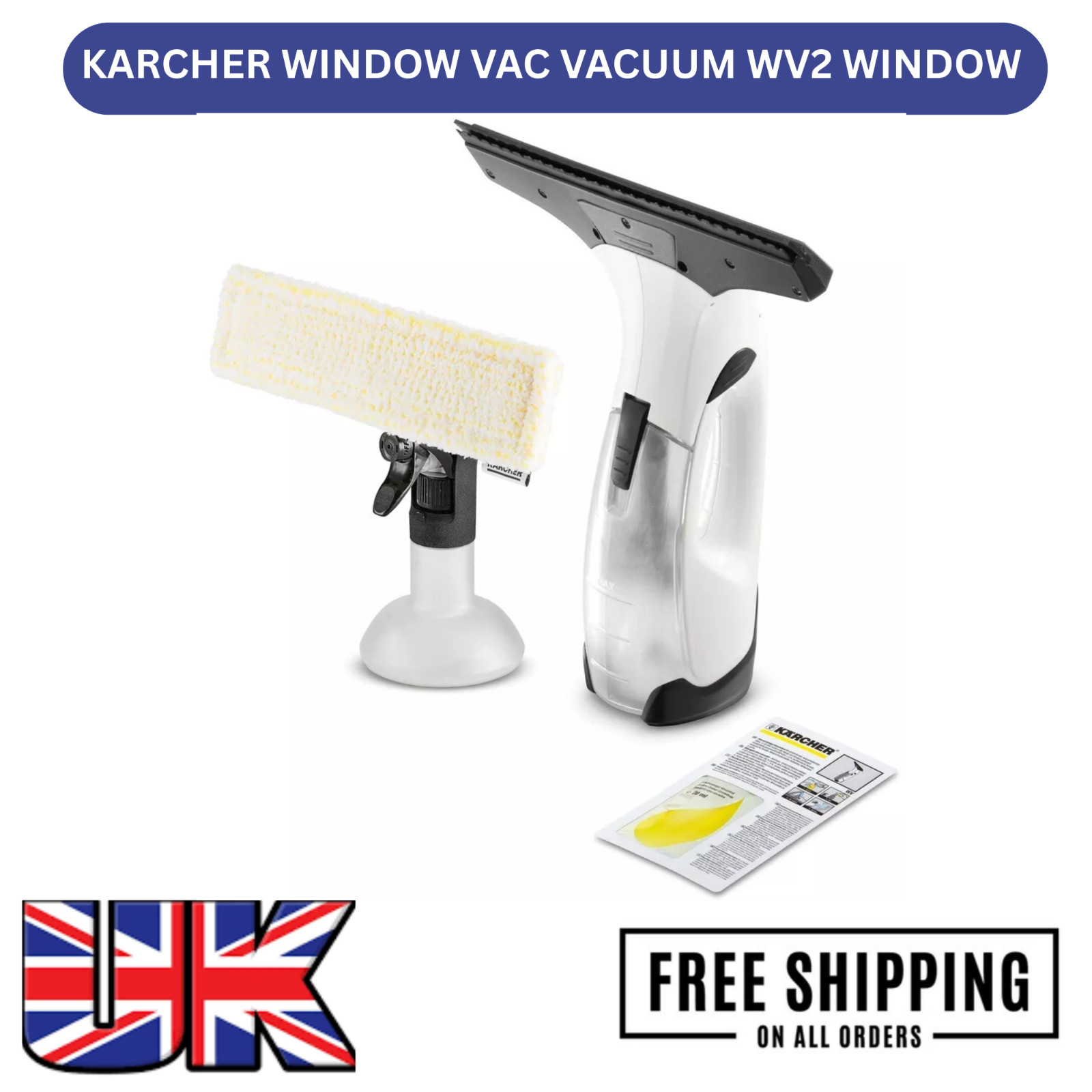 KARCHER WINDOW VAC VACUUM WV2 WINDOW CLEANER MIRROR SHOWER NEW 2024 K1633650