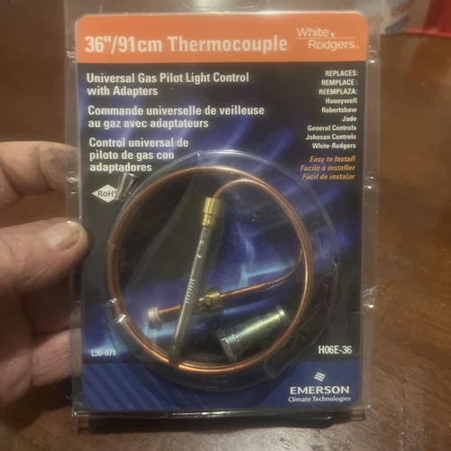 White Rodgers 36" Thermocouple Universal Gas Pilot Light Control H06E-36
