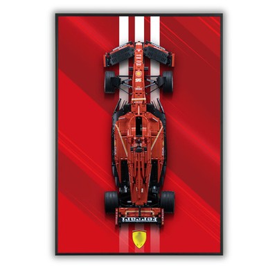 Acrylic Top-Speed Wall Mount Display for LEGO® Technic™ Ferrari F1