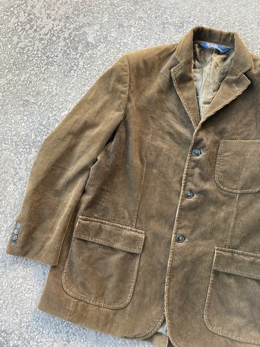 VTG Polo Ralph Lauren Corduroy Coat/Jacket Men’s L Brown - Picture 3 of 11
