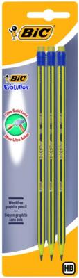 3270220093725 Ołówek BiC Evolution HB 646 z gumką blister 3 szt. BIC
