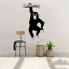 Large Funny Monkey Tree Wall Decal Nursery Cartoon Jungle Forest Wall Sticker