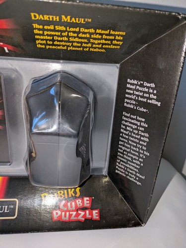 Star Wars Rubiks Cube Puzzle Episode 1 Darth Maul Boxed Sealed 1999 Vintage - Picture 6 of 10