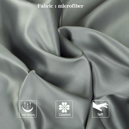 2 PCS Ultra Soft Satin Pillowcase with Zipper Closure Silky Cooling Pillow Cover - Picture 131 of 147