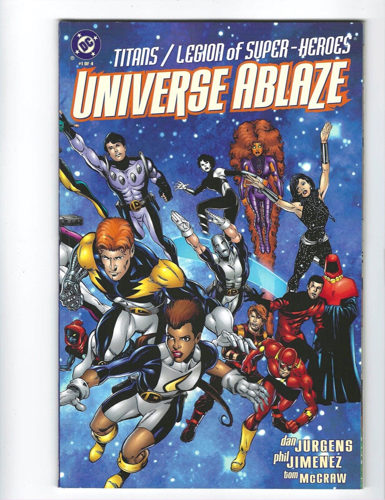 Universe Ablaze #1-4 DC 2000 Unread Beauties! Titans/Legion of Super Heroes