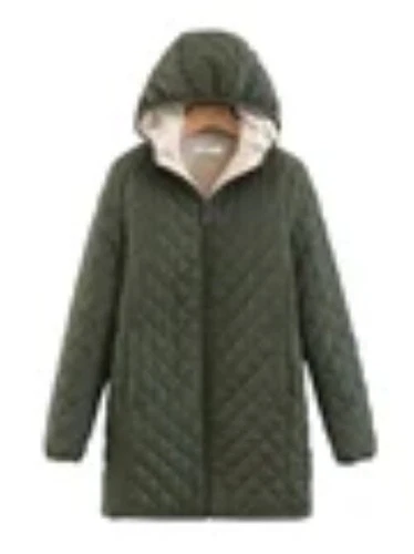 Women Collarless Long Sleeve Single-breasted Ladies New Winter Coat Casual - Picture 15 of 27