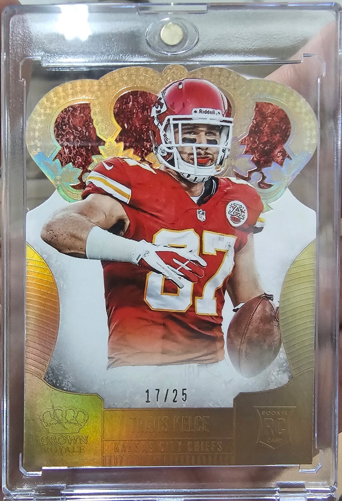 2013 Panini Crown Royale TRAVIS KELCE Rookie (RC) #194 /25