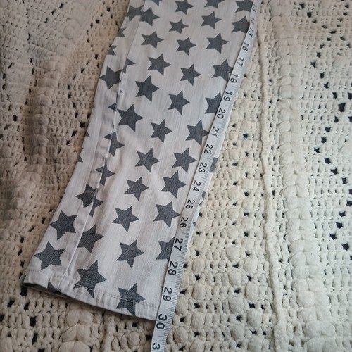 CRUNCH Jeans Juniors Size 13 White All Over Stars Design Cowgirl Rodeo Rock Y2K - Picture 9 of 12